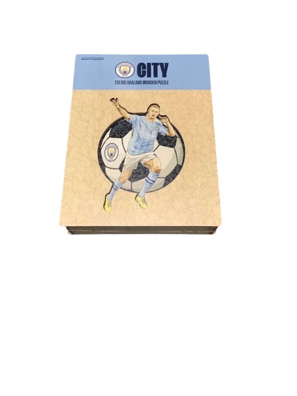 New Iconic Puzzles Manchester City Erling Haaland Wooden Jigsaw Puzzle.